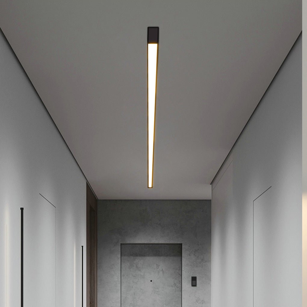 Minimalist Strip Stepless Dimming LED Modern Ceiling Light with Remote Control