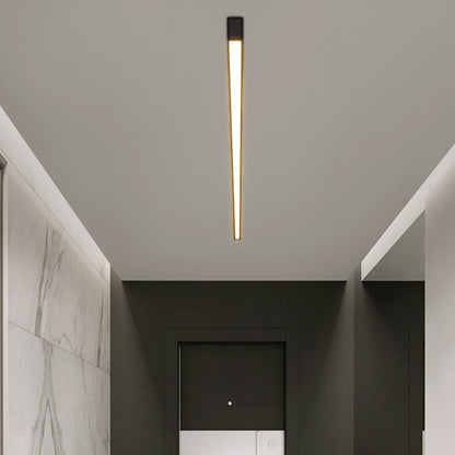 Minimalist Strip Stepless Dimming LED Modern Ceiling Light with Remote Control