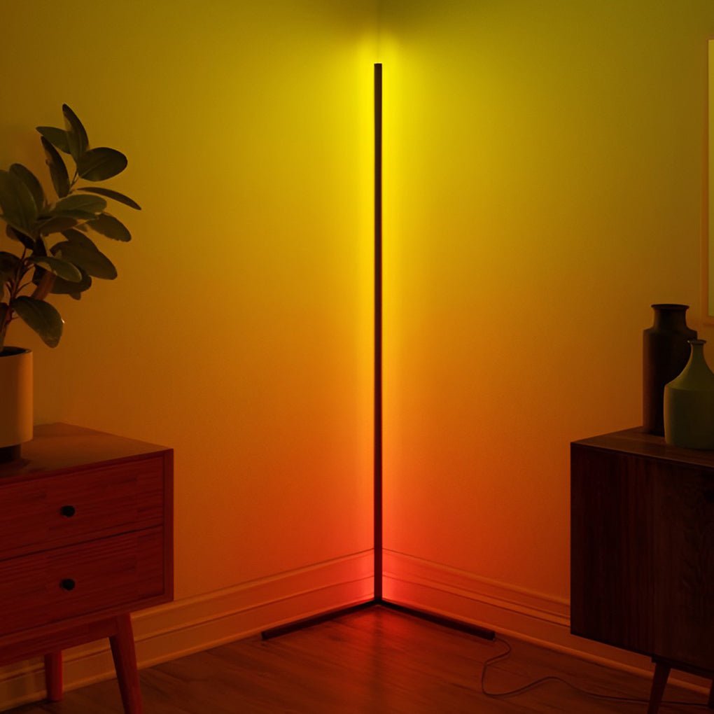 Remote Control RGB Dimmable LED Corner Floor Lamp