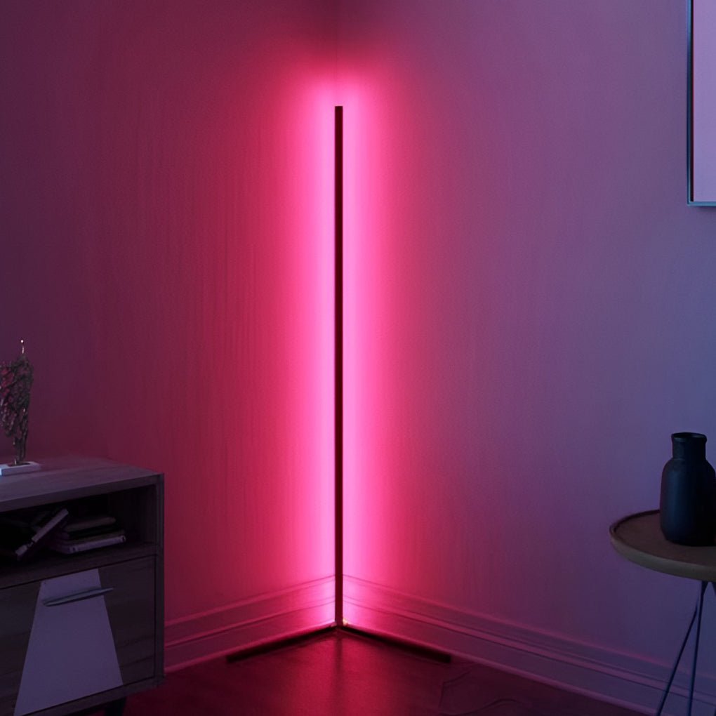 Remote Control RGB Dimmable LED Corner Floor Lamp