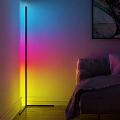 Remote Control RGB Dimmable LED Corner Floor Lamp