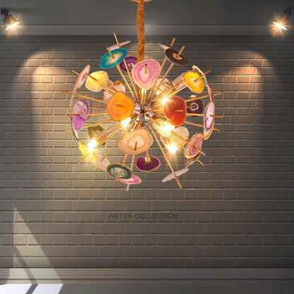 3 Light Colorful Globe Design LED Modern Chandeliers Pendant Light