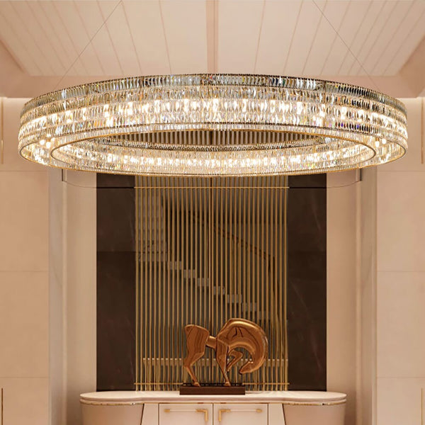 Modern Circular Crystal Chandelier