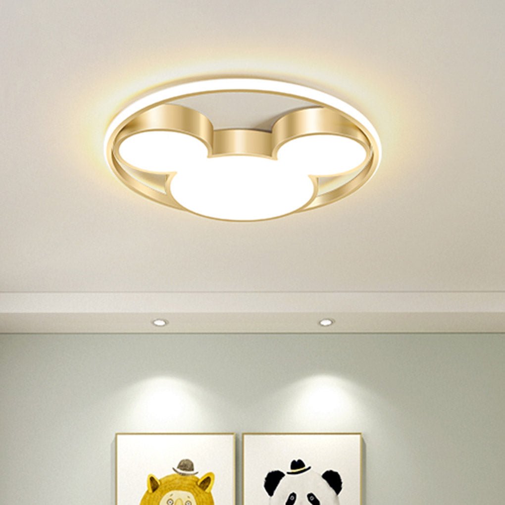 Modern Creative Cartoon Three Tone Light LED Energy Saving Ceiling Lamps