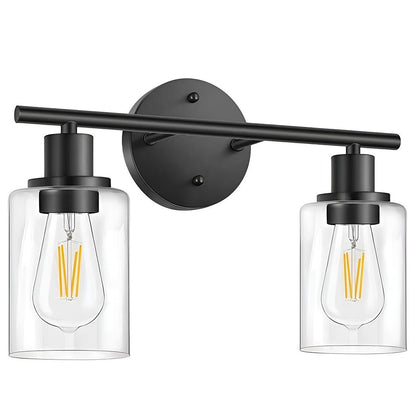 Industrial Plug-In Glass Wall Sconce Creative Bathroom & Bedroom Vanity Lighting