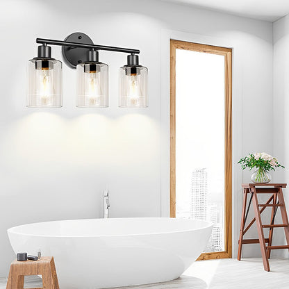 Industrial Plug-In Glass Wall Sconce Creative Bathroom & Bedroom Vanity Lighting