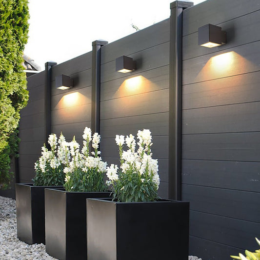 Modern Minimalist Outdoor LED Waterproof Exterior Wall Light for Courtyard Fence