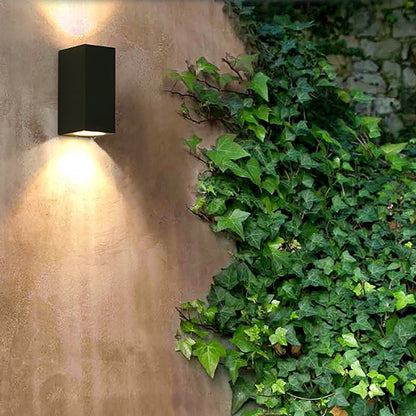 Modern Square Design Outdoor Waterproof Wall Light for Villa Courtyard Balcony