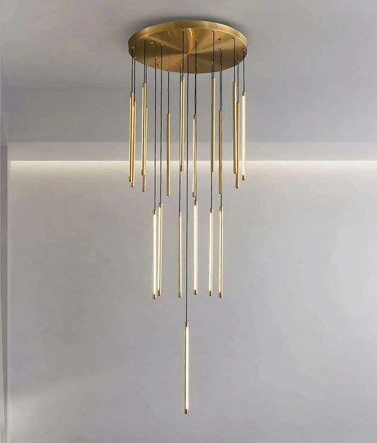 Grande Brass Entryway Pendant Light Fixture