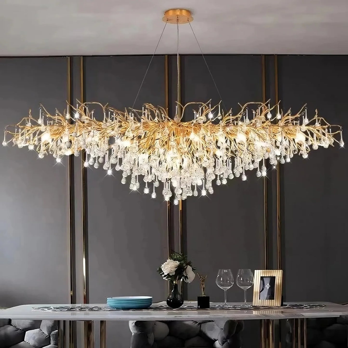 62" Albero Dining Room Crystal Chandelier