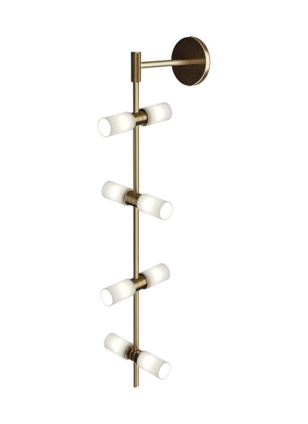 Wall Sconce, 8-Light, LED, Aged Brass, 36"H (700MDWS3CRS 70DR3LE)