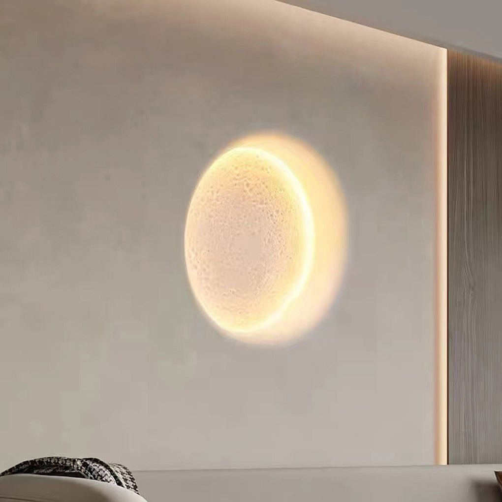 Moon-like Plaster LED Embedded Wall Light Anti-glare for Background Wall