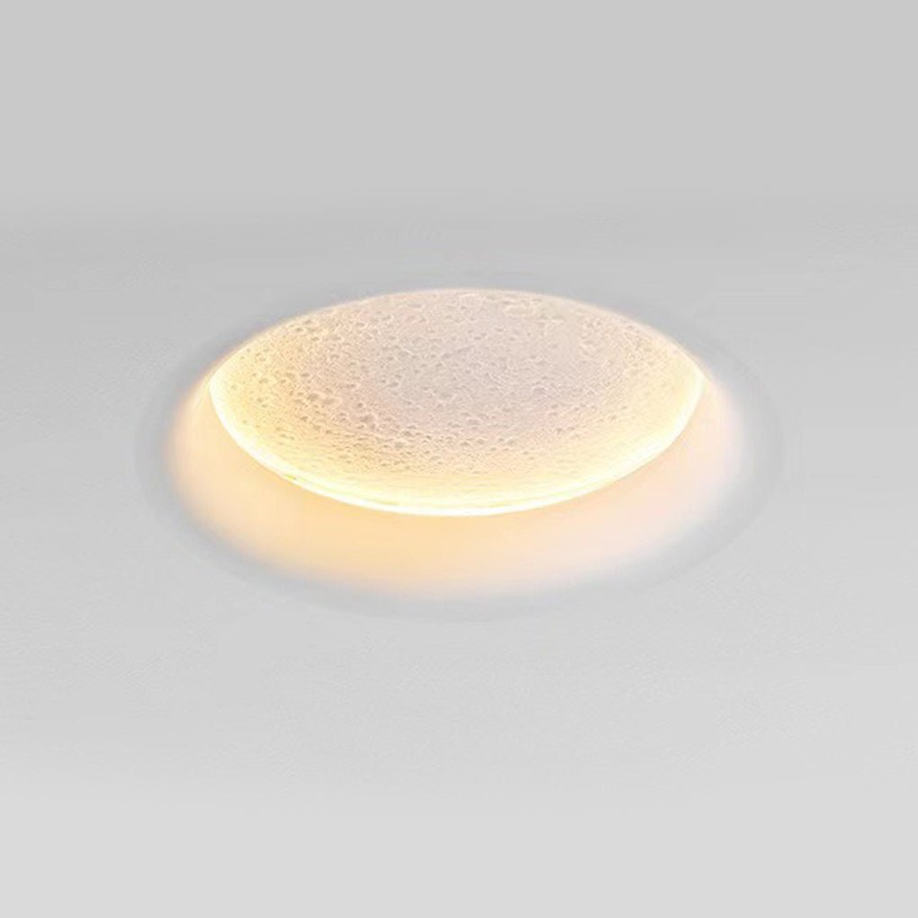 Moon-like Plaster LED Embedded Wall Light Anti-glare for Background Wall