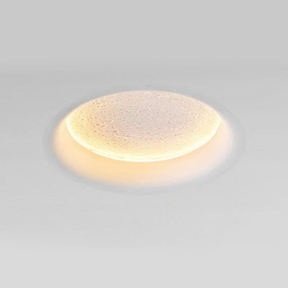 Moon-like Plaster LED Embedded Wall Light Anti-glare for Background Wall