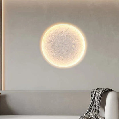 Moon-like Plaster LED Embedded Wall Light Anti-glare for Background Wall