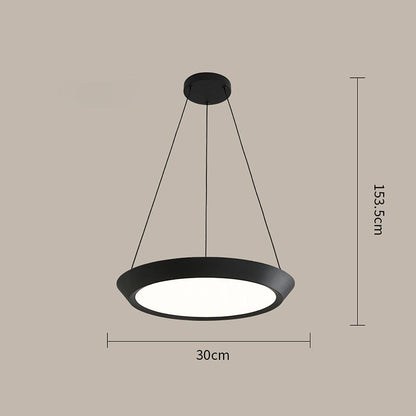 Circle Pendant Lighting for Kitchen Metal Acrylic Artistic Pendant Lighting