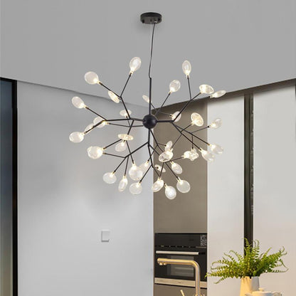 36 Lights LED Cluster Design Modern Sputnik Chandelier Ceiling Light