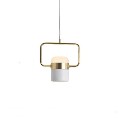 Modern Microphone Shaped Metal Industrial Pendant Light with Ambient Downlight Built-in LED Light Bulb