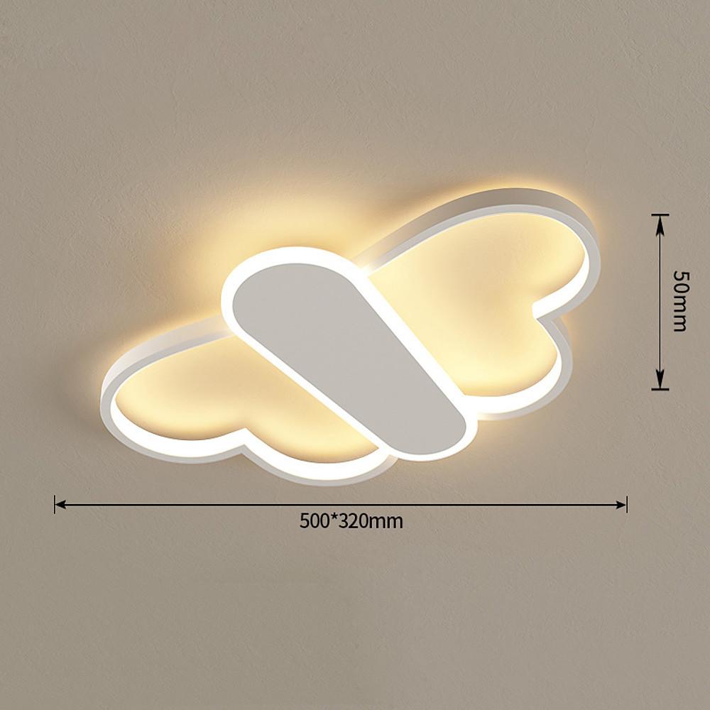 Cartoon Butterflies Shaped LED Dimmable with Remote Modern Ceiling Lights