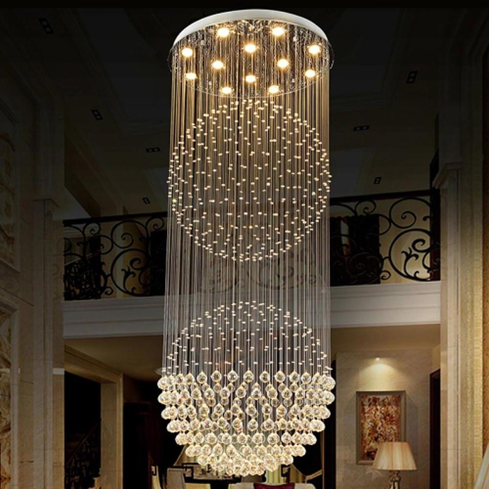 Double Sphere Metal Crystal Rustic Chandeliers Contemporary Chandeliers