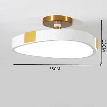 Rounded Abstract Flush Mount Lights LED Bedroom Ceiling Lights