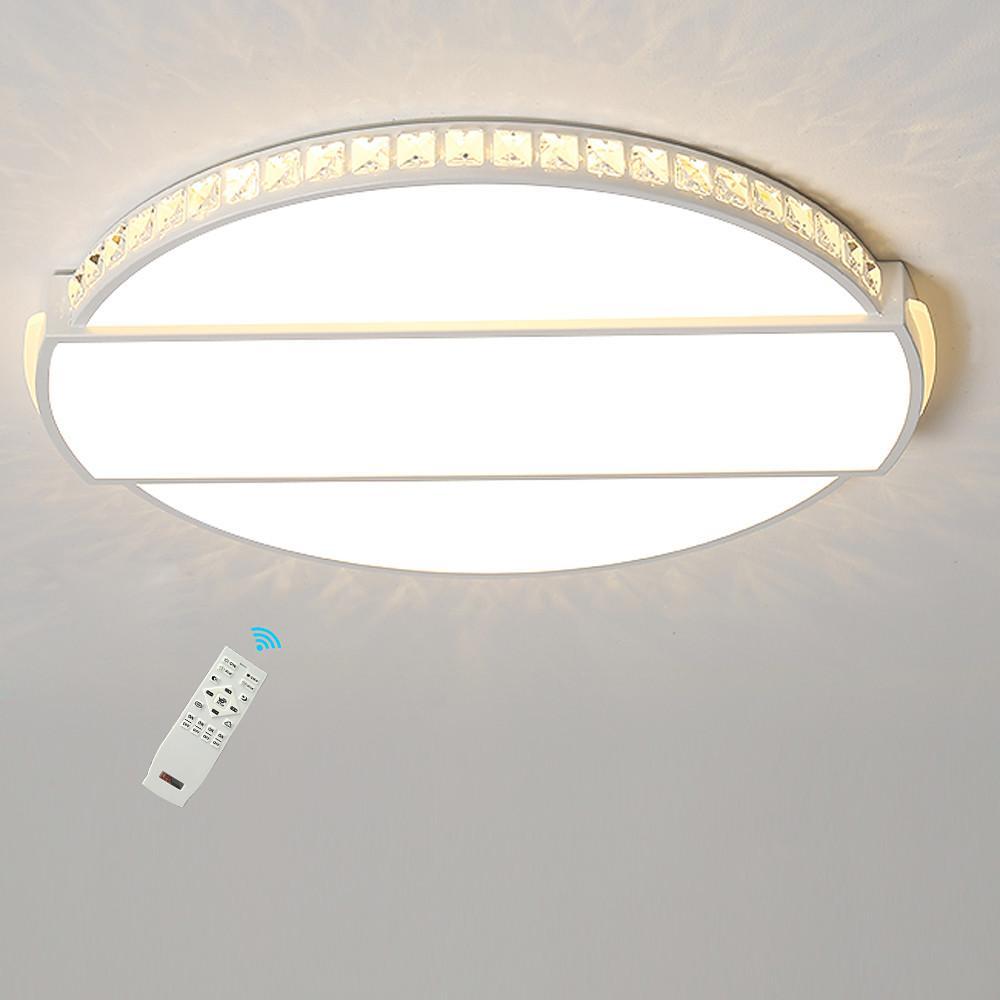 Circle Rectangular Flush Mount Light Fixtures Single LED Ambient Light