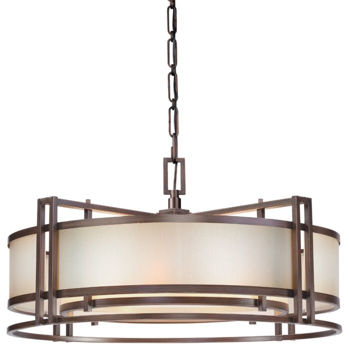 Underscore 4-Light Drum Pendant Light