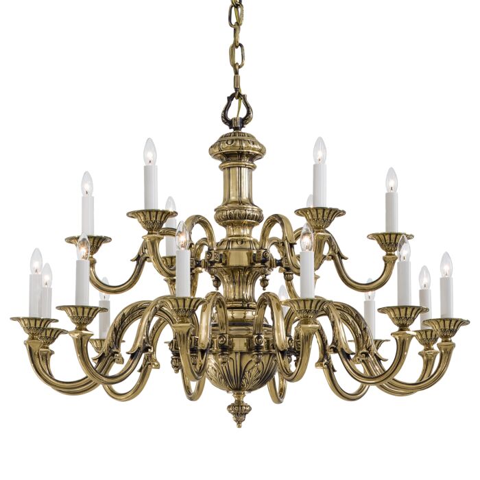 Traditional Chandelier in Classic Brass