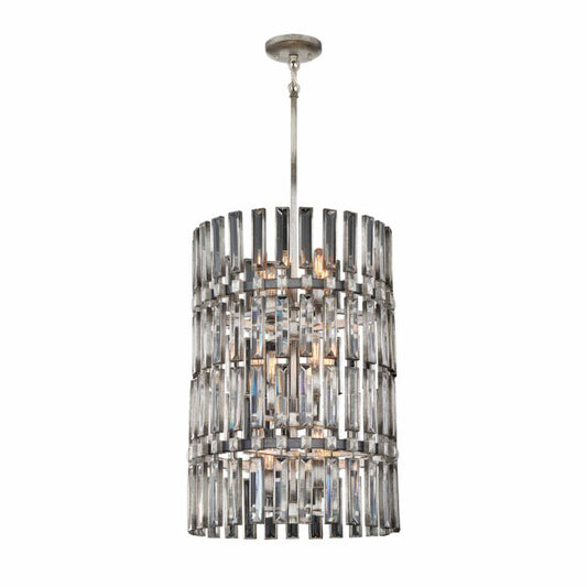 Belle Aurore Pendant Light in Shadow Silver Leaf