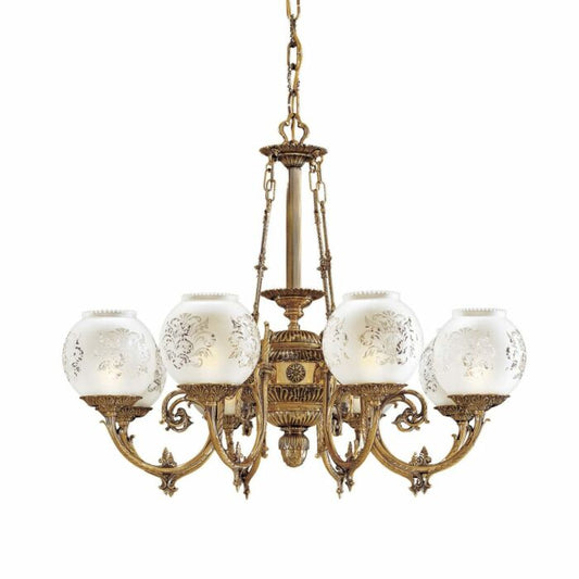 European 8-Light Chandelier