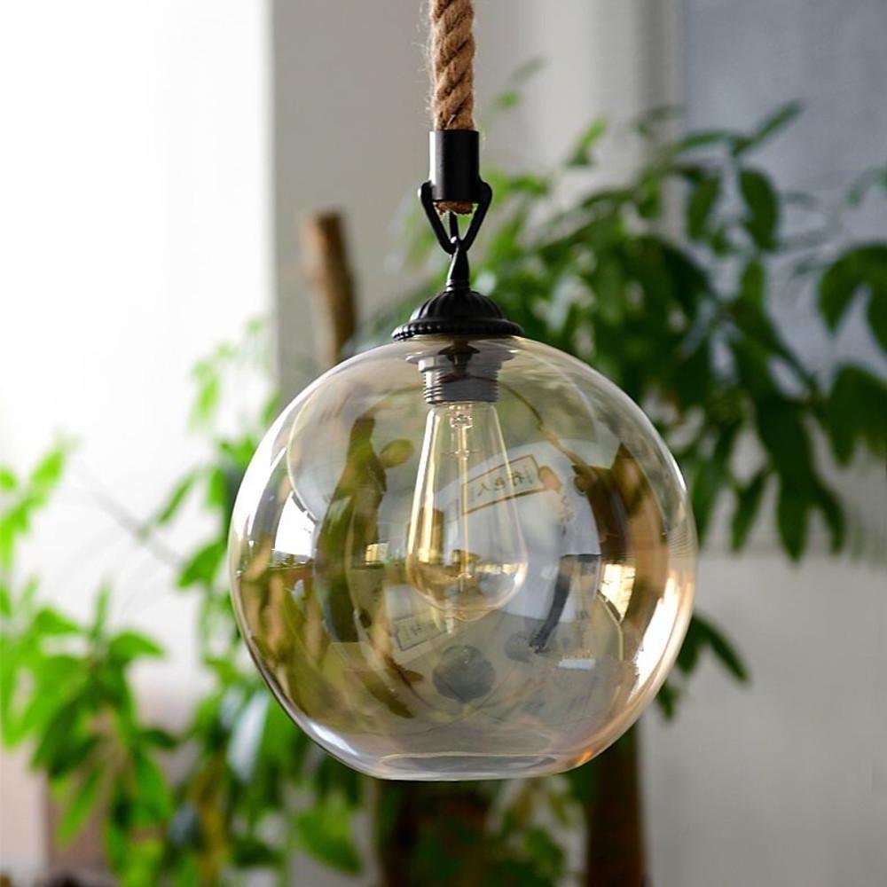 Electroplated Glass Globe Design LED Modern Pendant Lighting Chandeliers