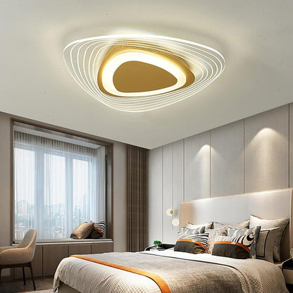 Geometric Shaped LED Striped Decorative Nordic Ceiling Light Flush Mount Lighting