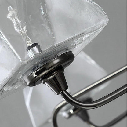 Mini Sputnik Chandelier Light Metal Glass LED Chandelier for Living Room 7 Bulbs