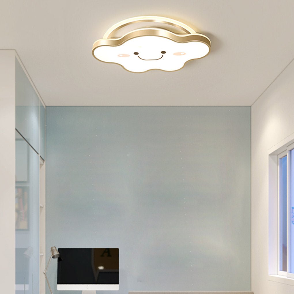 Nordic Cartoon Cloud Three Tone Light LED Dimmable Decorative Ceiling Lamp