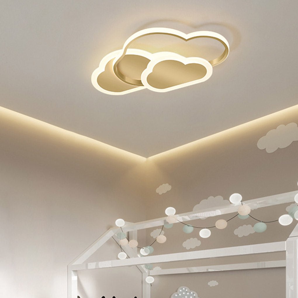 Nordic Creative Arc Design Cloud Shape Energy-saving LED Ceiling Lamps