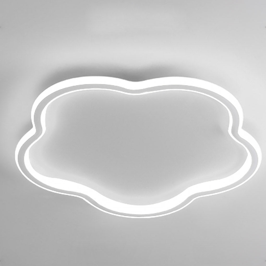 Nordic Creative Ultra-thin Cloud Shape Three Color Adjustable LED Ceiling Lamps