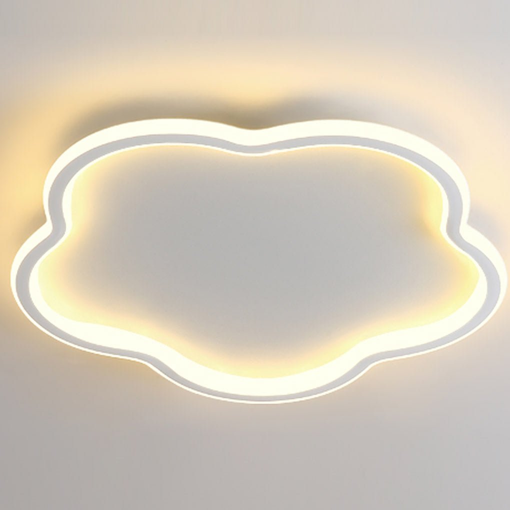 Nordic Creative Ultra-thin Cloud Shape Three Color Adjustable LED Ceiling Lamps