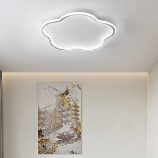 Nordic Creative Ultra-thin Cloud Shape Three Color Adjustable LED Ceiling Lamps