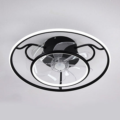 Nordic Frequency Conversion Adjustable Ceiling Fan Lights For Living Room Bedroom Dining Room