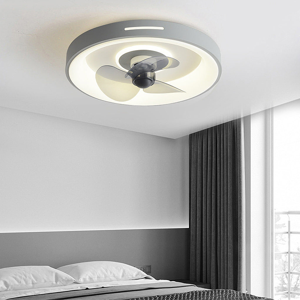 Nordic Inverter Ceiling Fan Light Ultra-thin Silent Ceiling Fan Lamp Intelligent