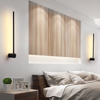 Nordic Linear Ultra-thin Long Strip LED Wall Lamp for Bedside Background Wall