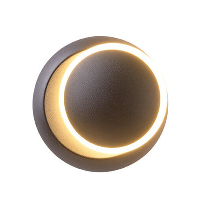 Nordic Minimalist LED Rotatable Round Wall Lights for Living Room Dining Room Cafe