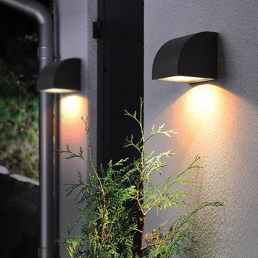 Waterproof Geometric Shaped Nordic Outdoor Wall Lights Wall Sconce Lighting