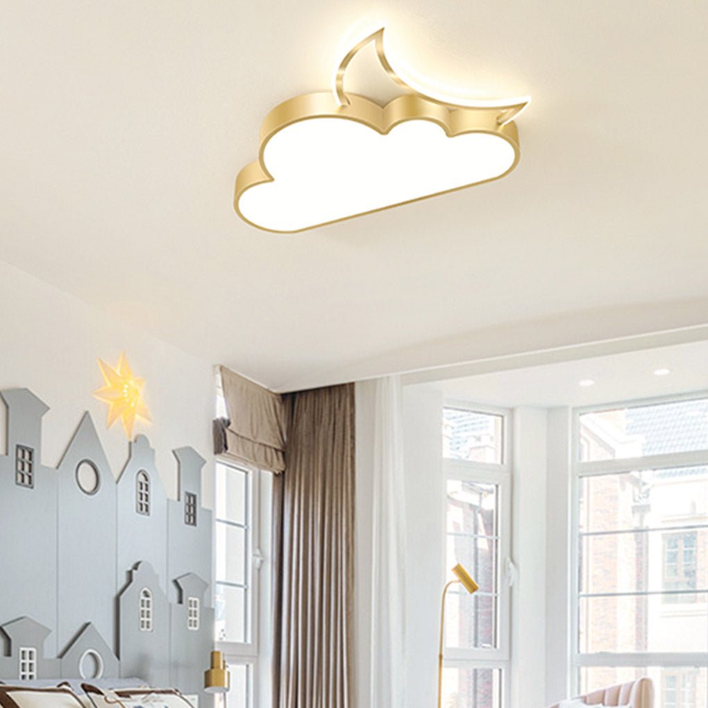 Nordic Modern Cartoon Cloud LED Flush Mount Ceiling Light Creative Kids Room and Bedroom Lighting