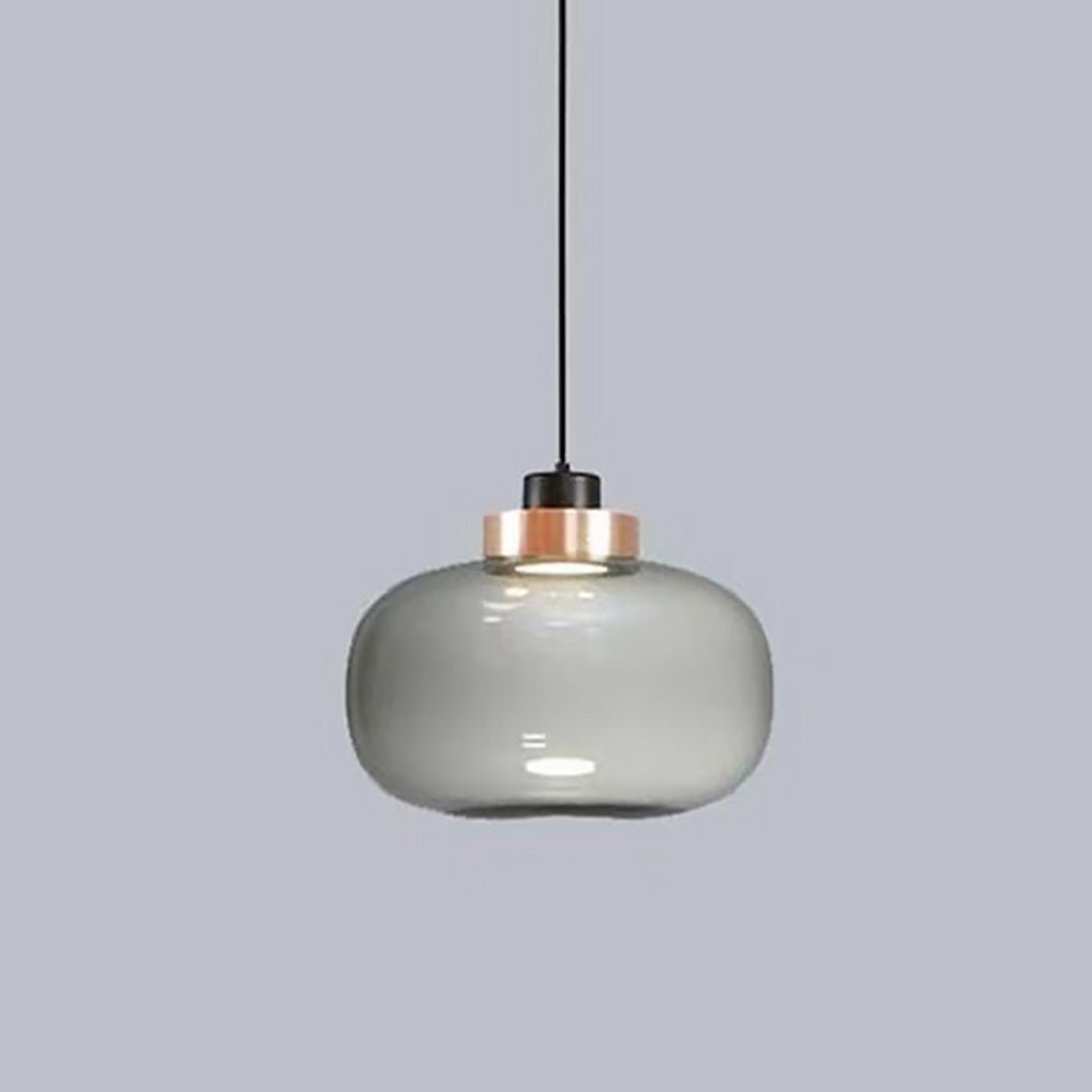 Nordic Postmodern Minimalist Warm Light LED Glass Pendent Lighting for Bedside Dinning Table