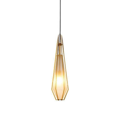 Nordic Postmodern Personality Art Glass Pendant Light for Bedside Bar