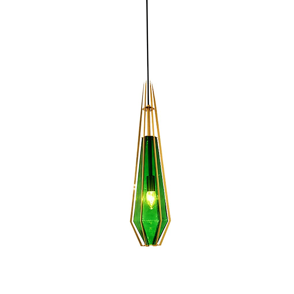 Nordic Postmodern Personality Art Glass Pendant Light for Bedside Bar