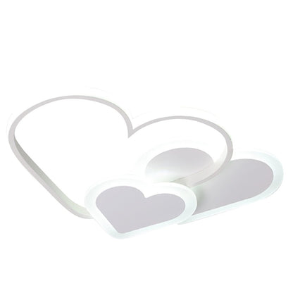 Nordic Style Creative Heart-shape INS Style LED Ceiling Lighting for Kid's Room