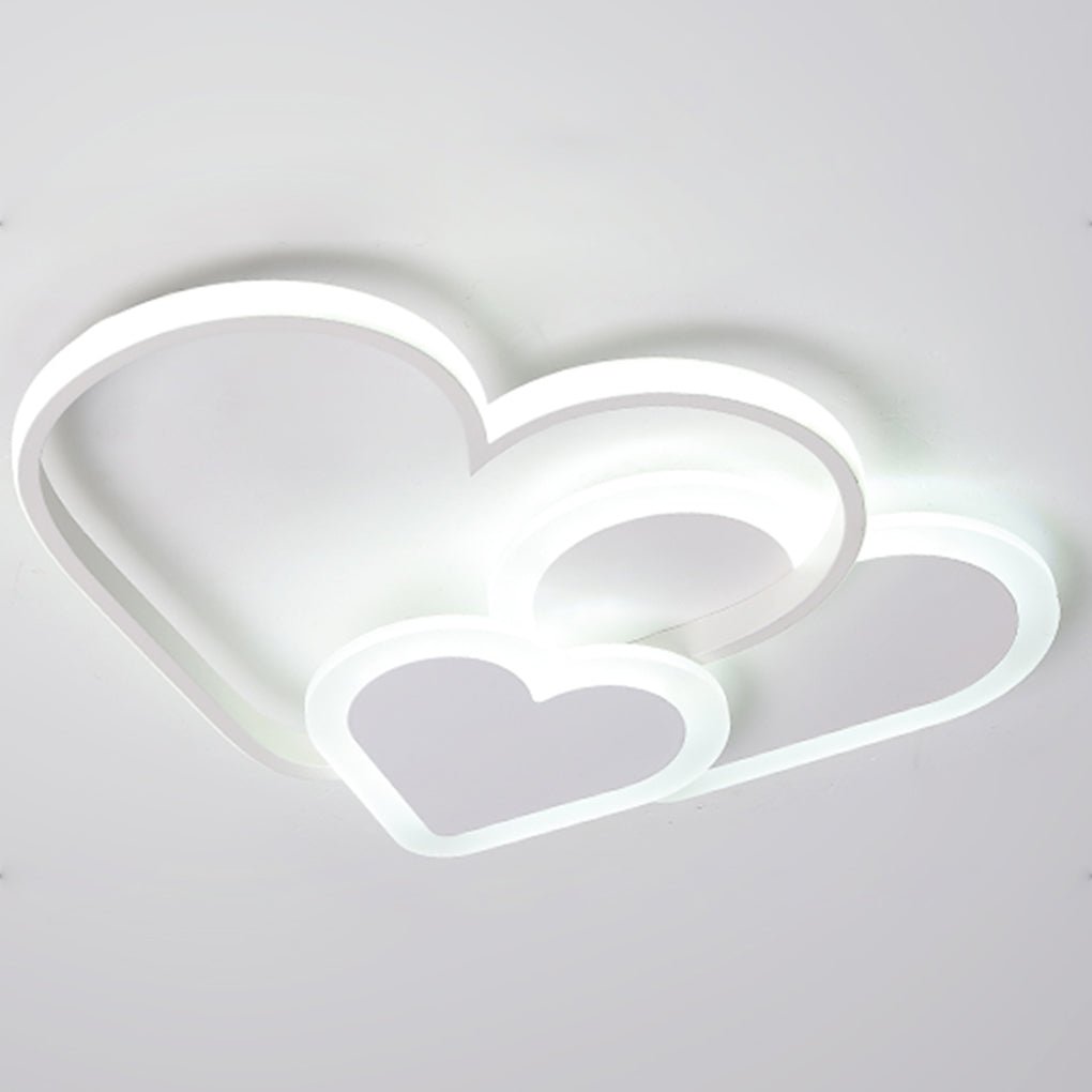 Nordic Style Creative Heart-shape INS Style LED Ceiling Lighting for Kid's Room