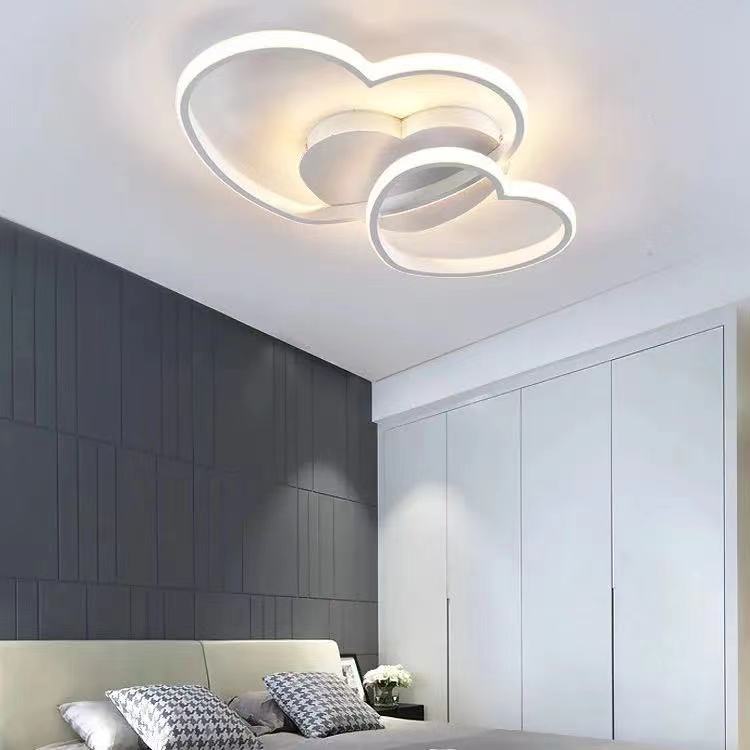 Nordic Style Creative Heart-shape INS Style LED Ceiling Lighting for Kid's Room